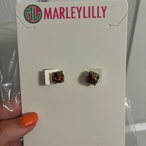 Marleylilly Gold Multicolor Earrings